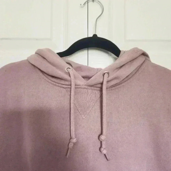 Cabin Fever Dusty Rose Oversized Kangaroo Pocket Style Hoodie Size S/M - Picture 3 of 11